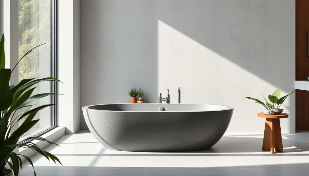 artificial stone tub grey